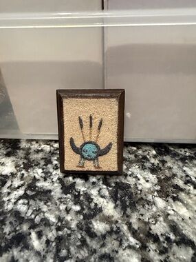 Vintage Navajo sand painting magnet